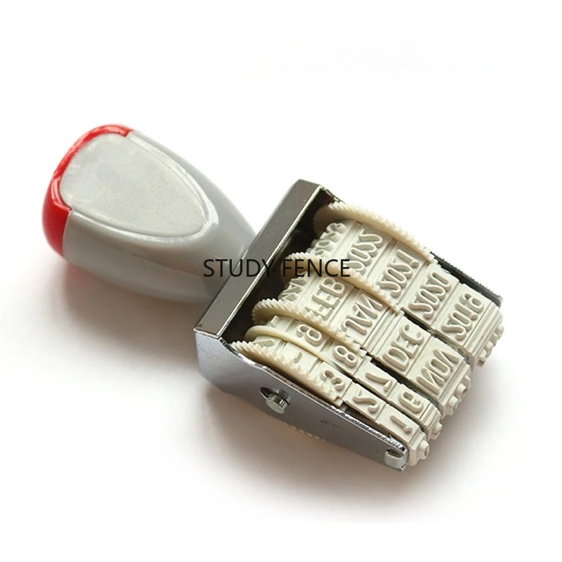 Rubber Date Stamp - Tampon de Date anglais Portable, pour