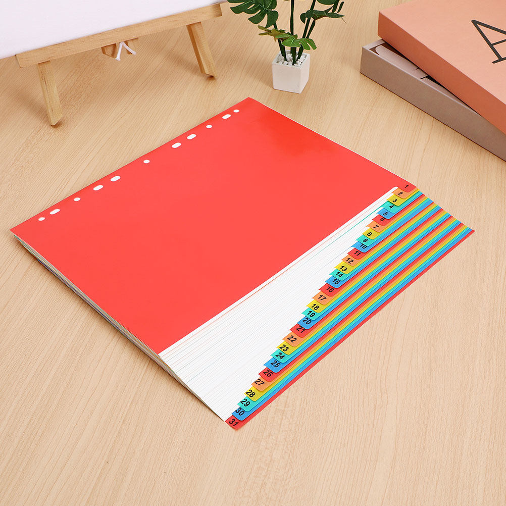 Tab Divider A4 - 2 ensembles de séparateurs d'index A4,
