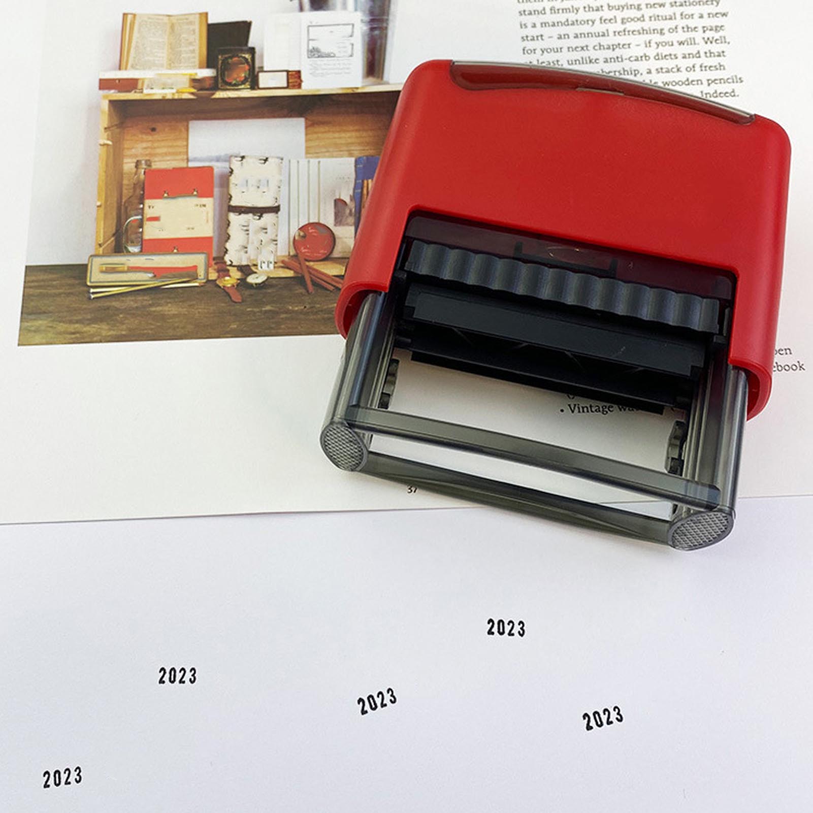 Kit de tampon encreur portable - Rubber Date Stamp avis et prix