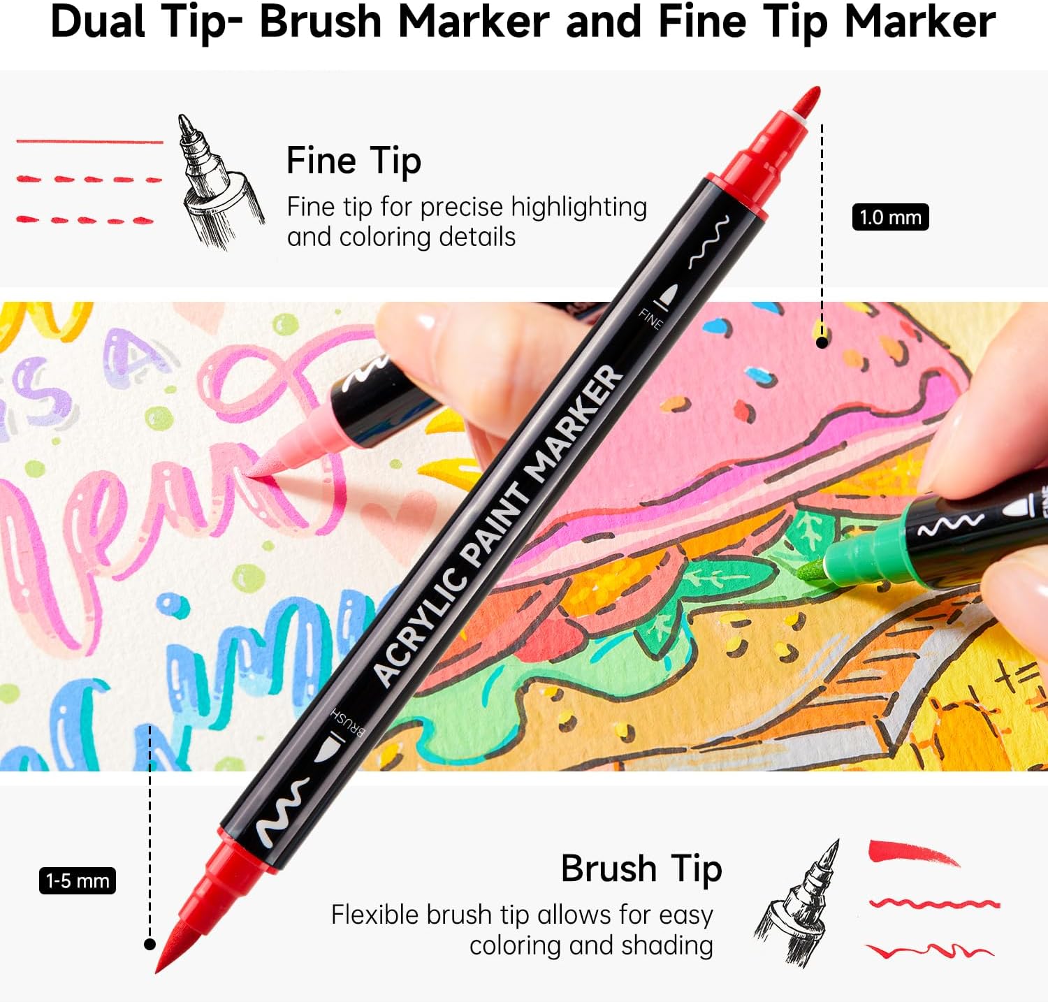 Marqueurs de peinture acryliqu - Correction Pen Fine avis et prix