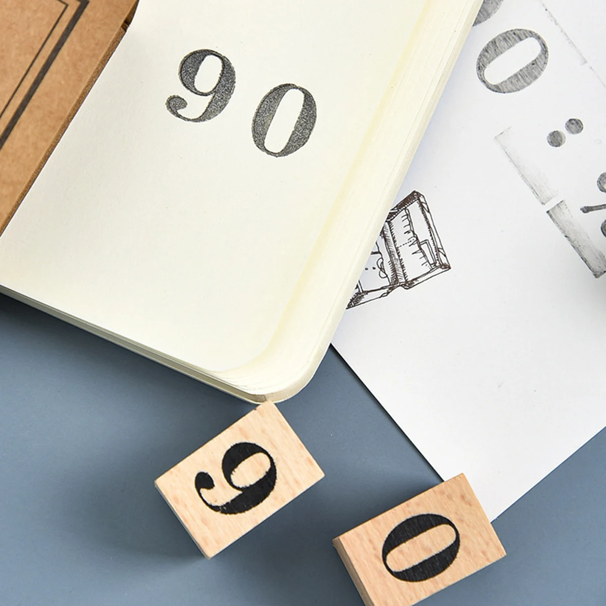 Tampon dateur en bois et caout - Rubber Date Stamp avis et prix